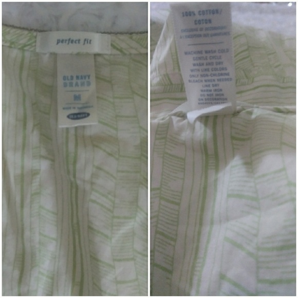 Old Navy Womans V-neck lighgreen sleveles … - Picture 12 of 15